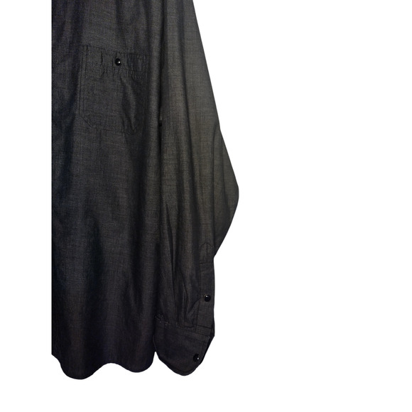 Beverly Hills Polo Club Mens Black Casual Button Down Dress Shirt Size XL - Picture 4 of 7